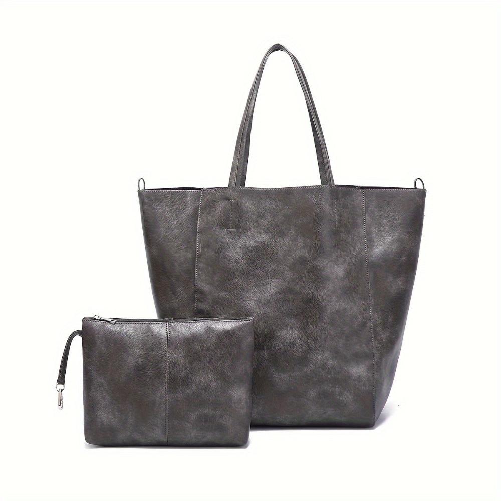 Sac Cabas Femme en Cuir Grande Capacité — Renee | Douceur Rétro