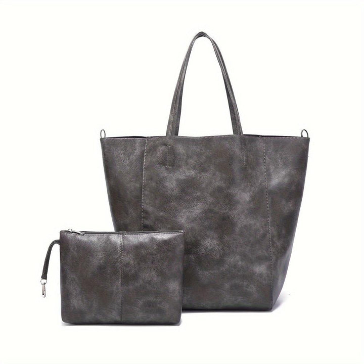 Sac Cabas Femme en Cuir Grande Capacité — Renee | Douceur Rétro