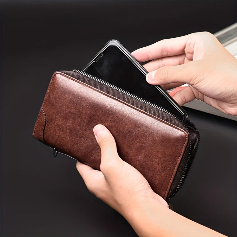 Portefeuille Homme en Cuir RFID Zippé — Holden | Sécurité & Style