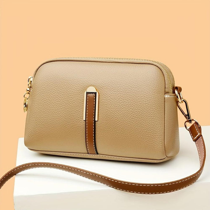 Sac Bandoulière Femme en Cuir Texturé — Mila | Relief Litchi