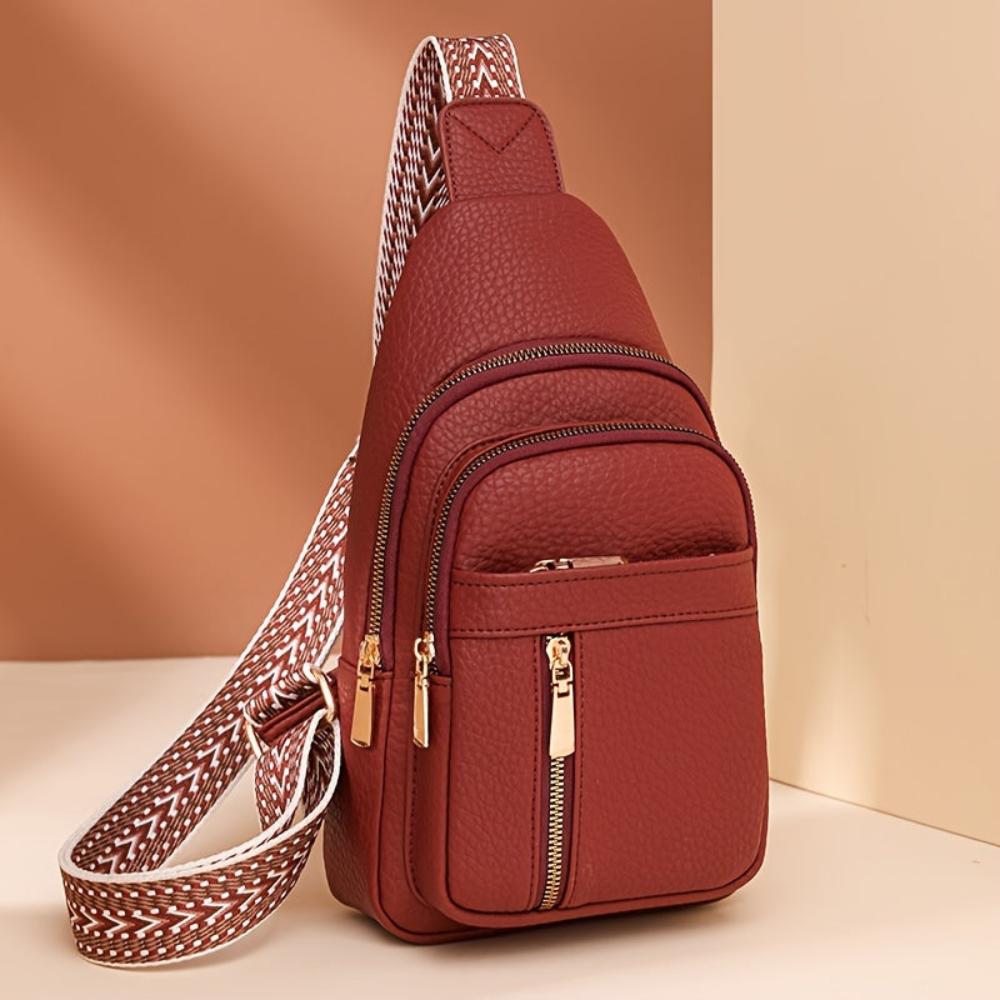Sac Bandoulière Femme en Cuir Vintage — Hazel | Style Rétro