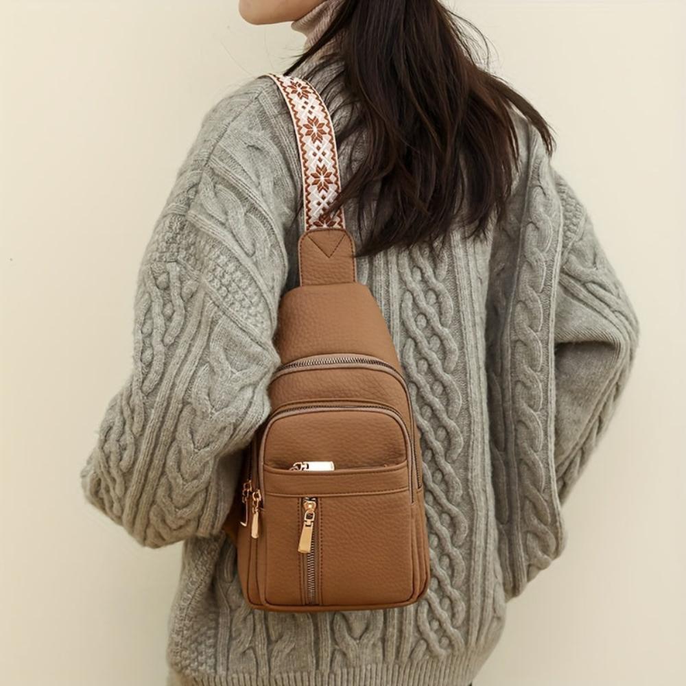 Sac Bandoulière Femme en Cuir Vintage — Hazel | Style Rétro