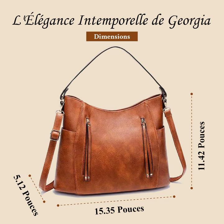 Sac à Épaule Femme en Cuir Vintage — Georgia | Élégance Intemporelle
