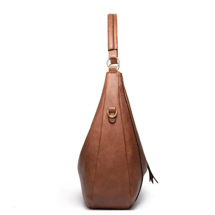 Sac à Épaule Femme en Cuir Vintage — Minerva | Polyvalence Classique