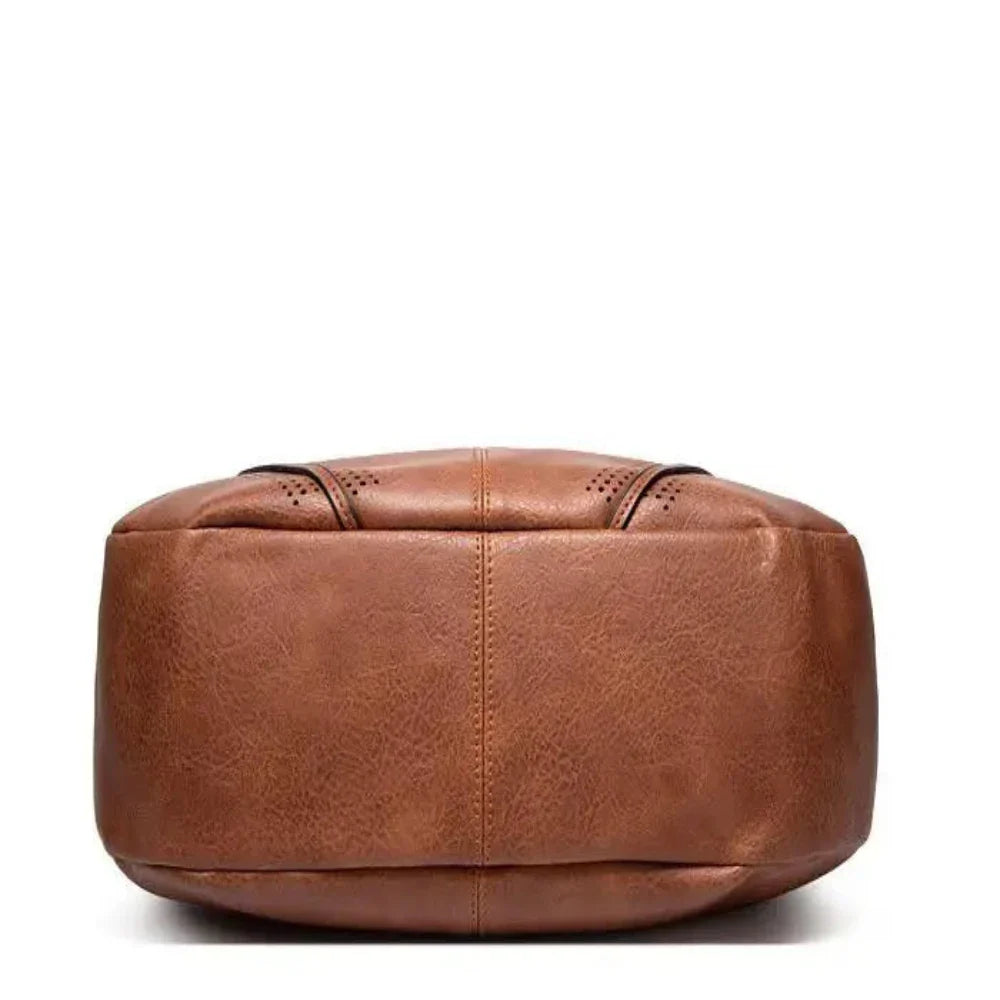 Sac à Épaule Femme en Cuir Vintage — Minerva | Polyvalence Classique