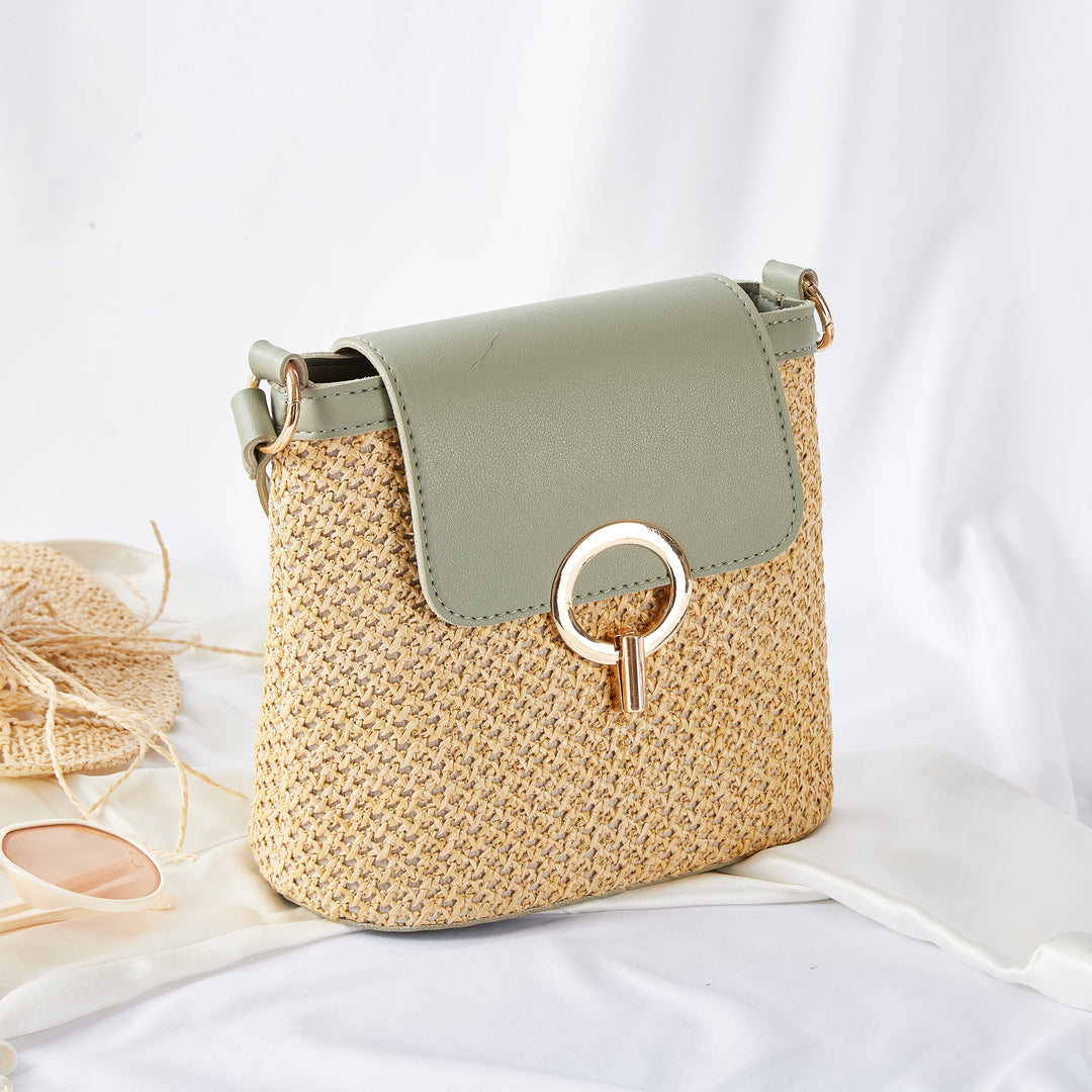 Sac Seau Femme en Paille Tressée — Théa | Été Bohème