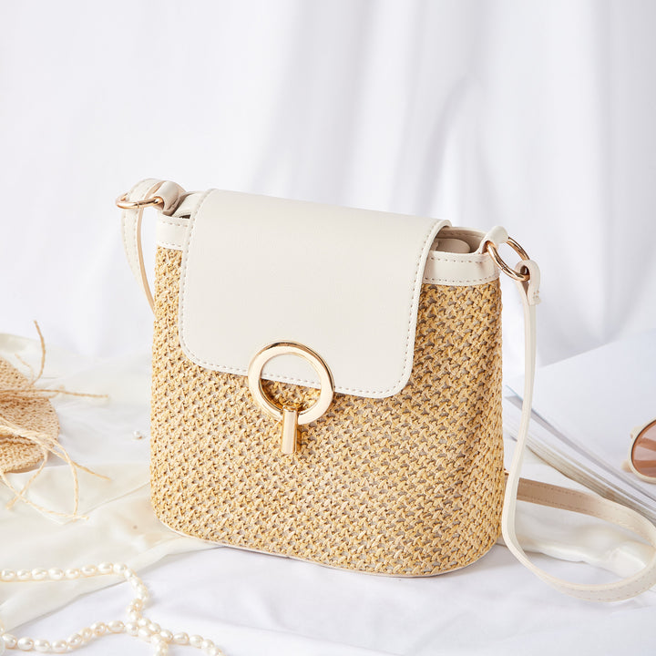 Sac Seau Femme en Paille Tressée — Théa | Été Bohème