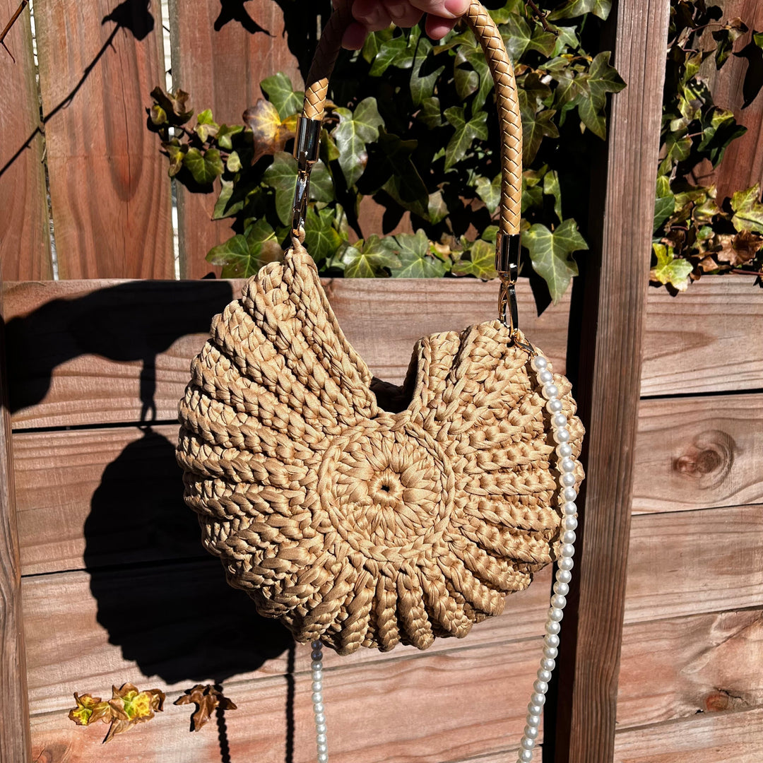 Sac Pochette Femme au Crochet Coquillage — Aphrodite | Plage Bohème