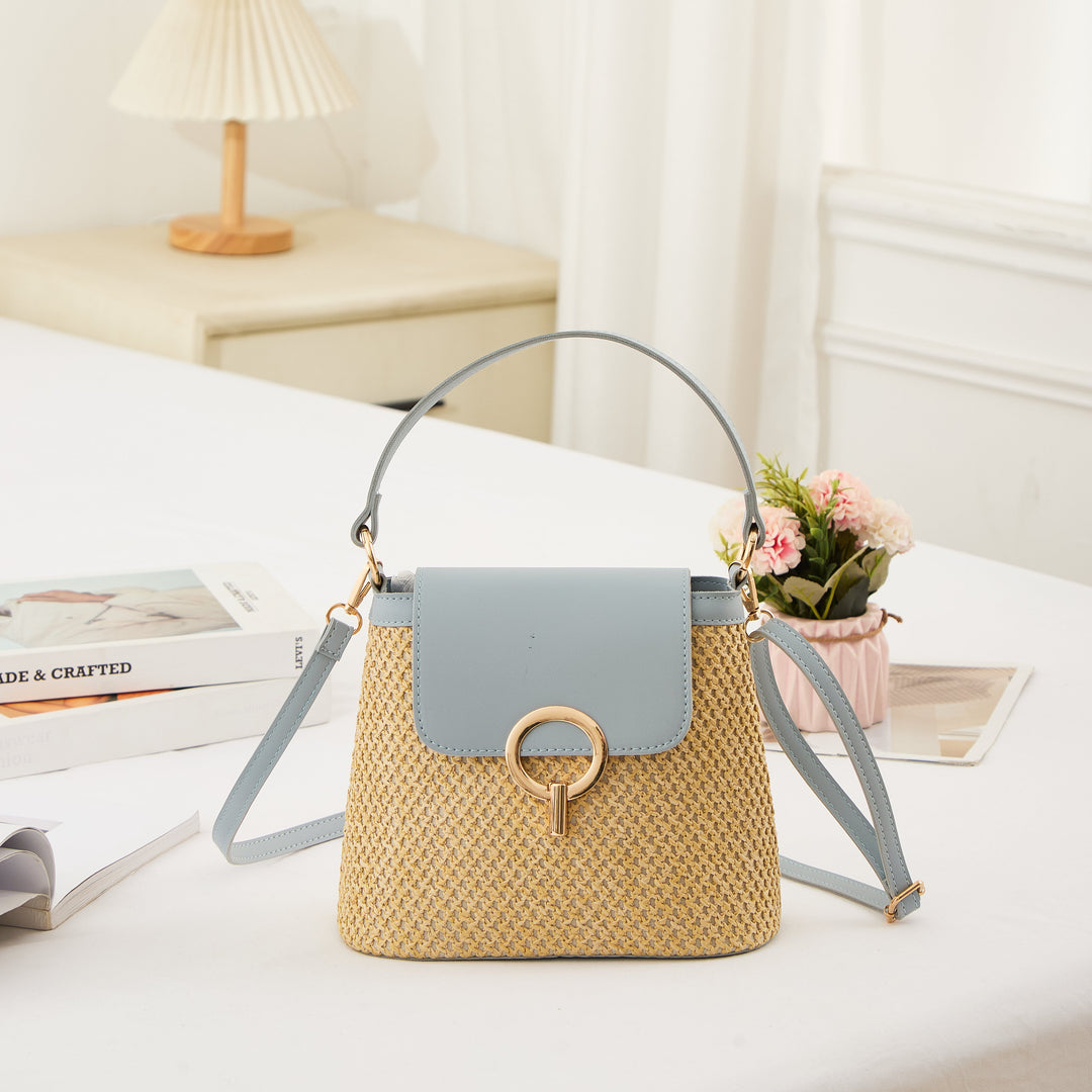 Sac Seau Femme en Paille Tressée — Théa | Été Bohème