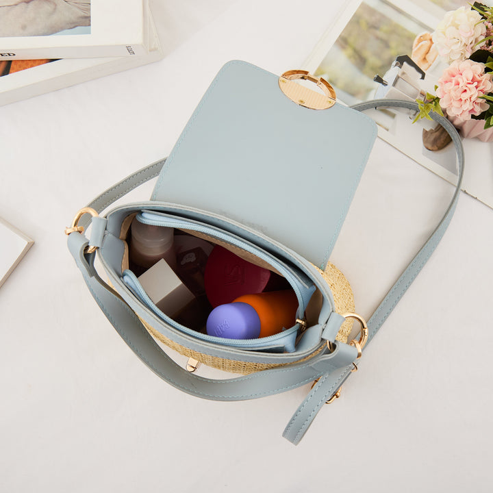 Sac Seau Femme en Paille Tressée — Théa | Été Bohème