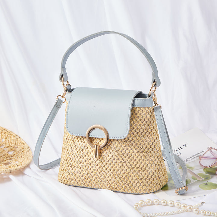 Sac Seau Femme en Paille Tressée — Théa | Été Bohème