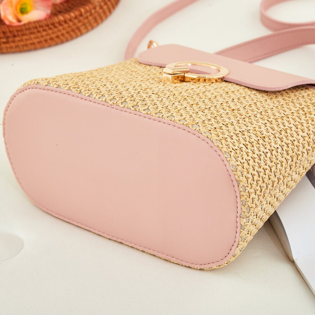 Sac Seau Femme en Paille Tressée — Théa | Été Bohème