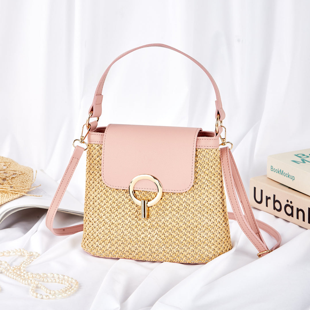 Sac Seau Femme en Paille Tressée — Théa | Été Bohème