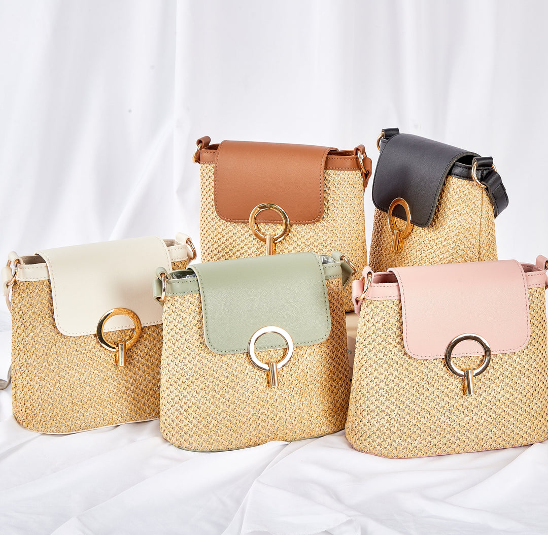 Sac Seau Femme en Paille Tressée — Théa | Été Bohème