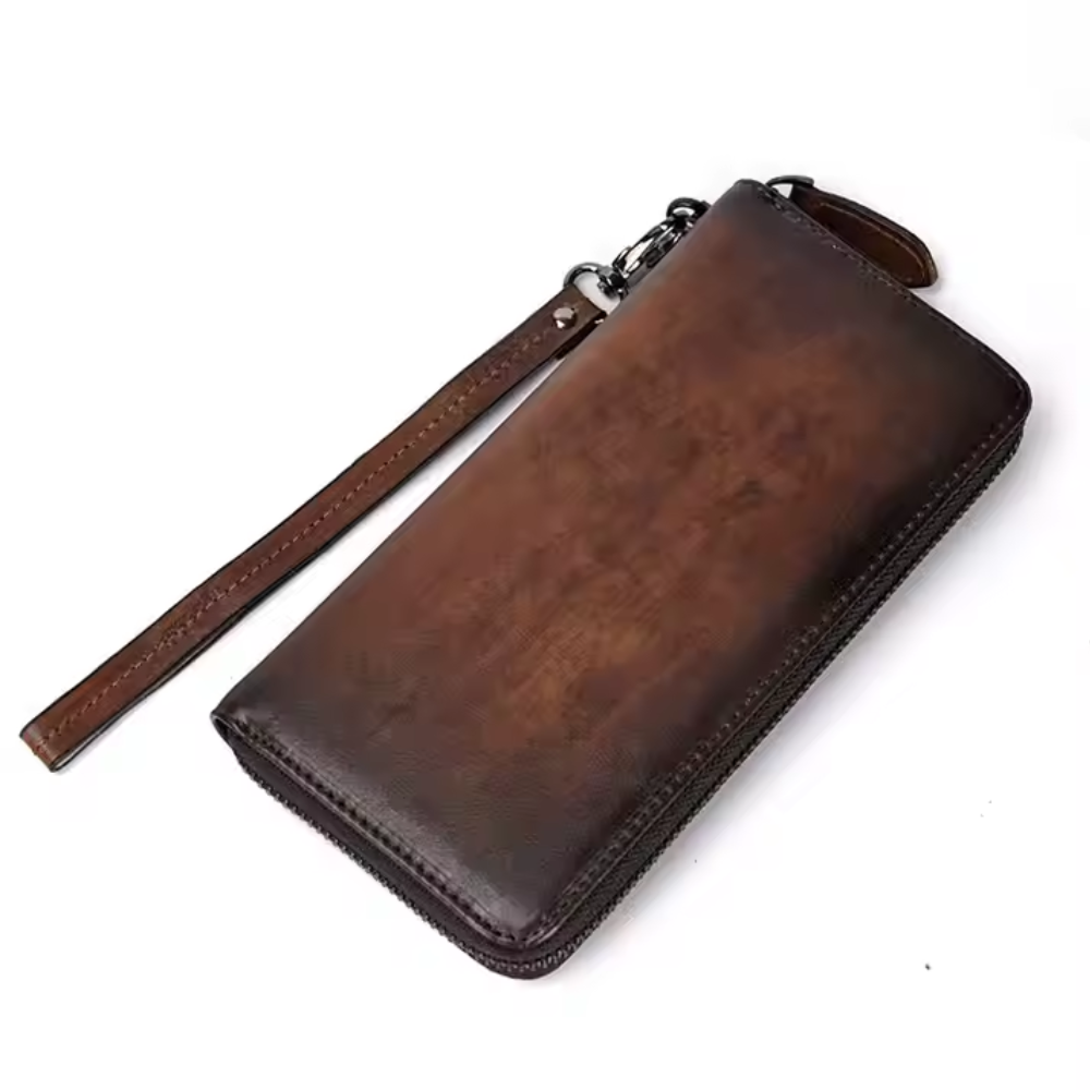 Portefeuille Homme en Cuir RFID Zippé — Holden | Sécurité & Style