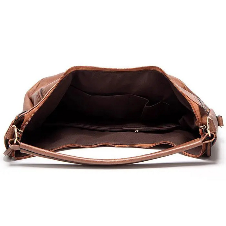 Sac à Épaule Femme en Cuir Vintage — Minerva | Polyvalence Classique