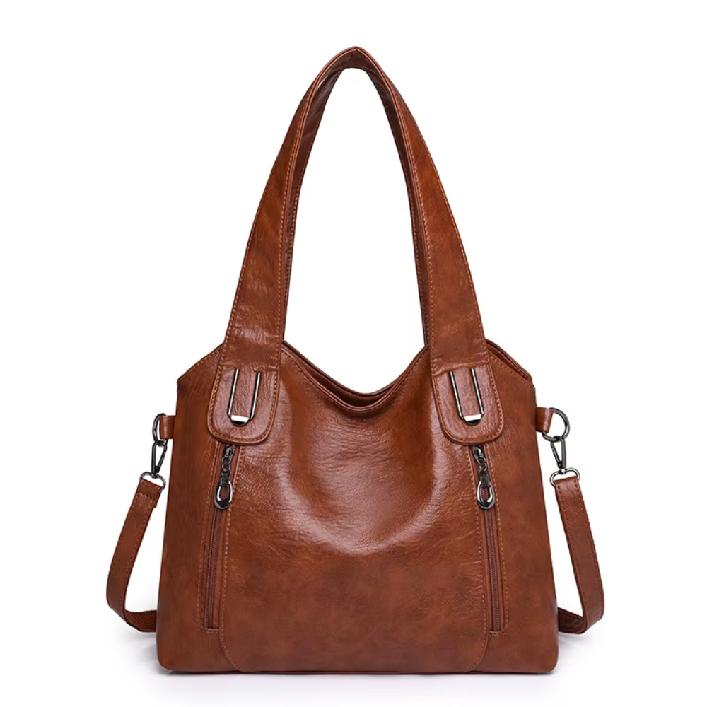 Sac à Épaule Femme en Cuir Rétro — Emma | Style Vintage