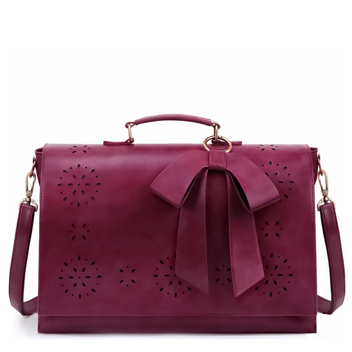 Sac à Épaule Femme en Cuir Chic — Nœud Papillon Élégant