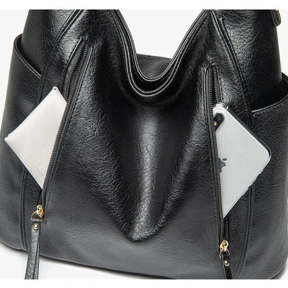 Sac à Épaule Femme en Cuir Luxe — Blanche | Élégance Quotidienne