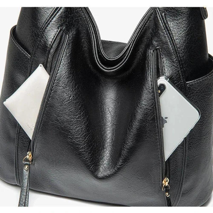Sac à Épaule Femme en Cuir Luxe — Blanche | Élégance Quotidienne