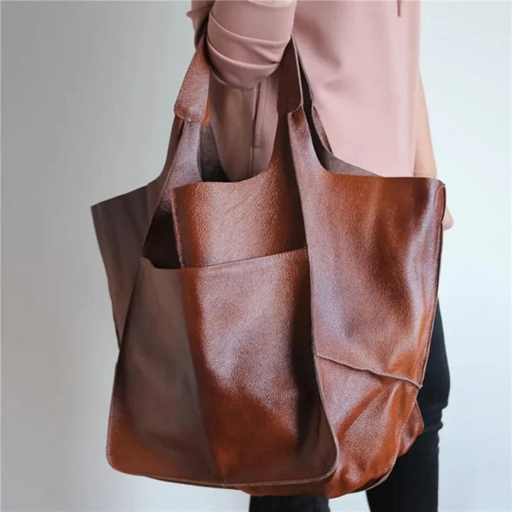 Sac Cabas Femme en Cuir Vintage — Laura | Attrait Intemporel