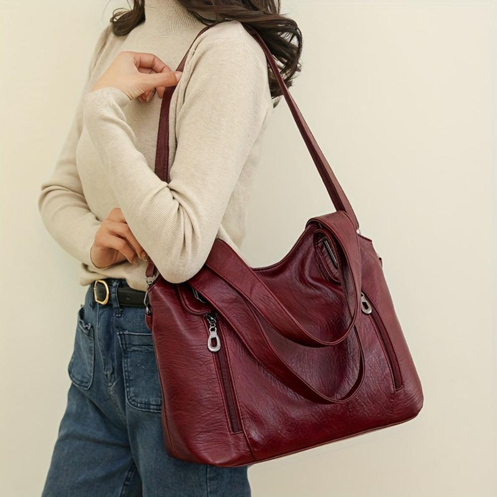 Sac à Épaule Femme en Cuir Rétro — Emma | Style Vintage