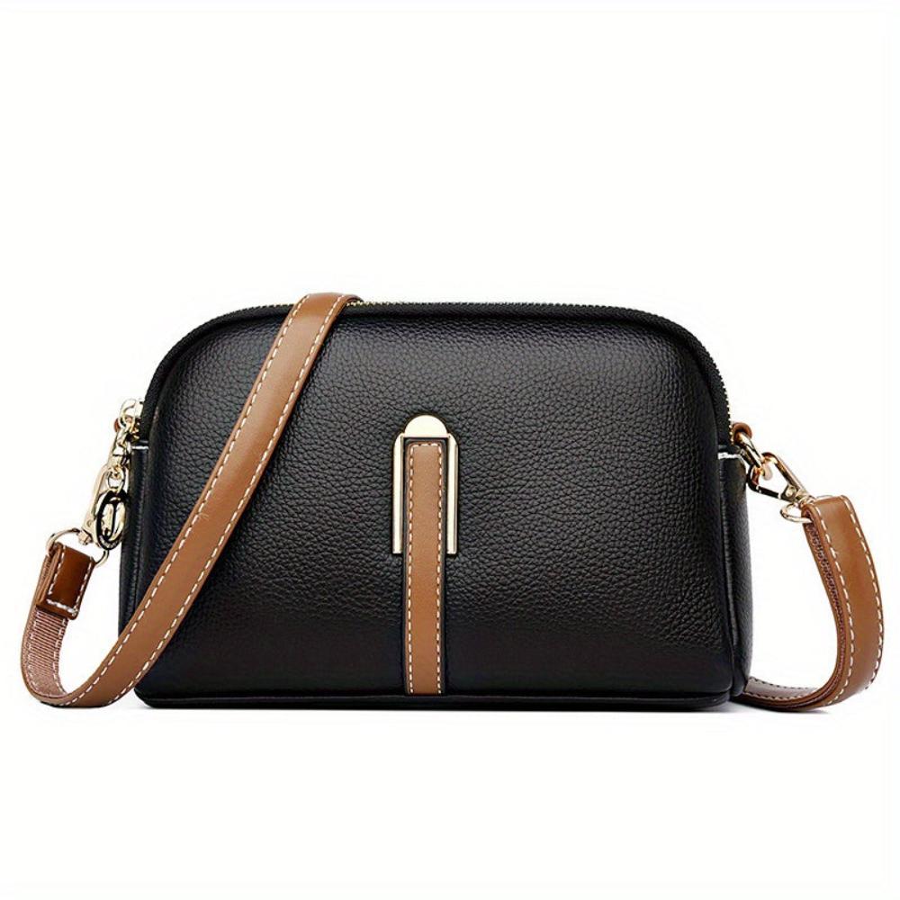 Sac Bandoulière Femme en Cuir Texturé — Mila | Relief Litchi