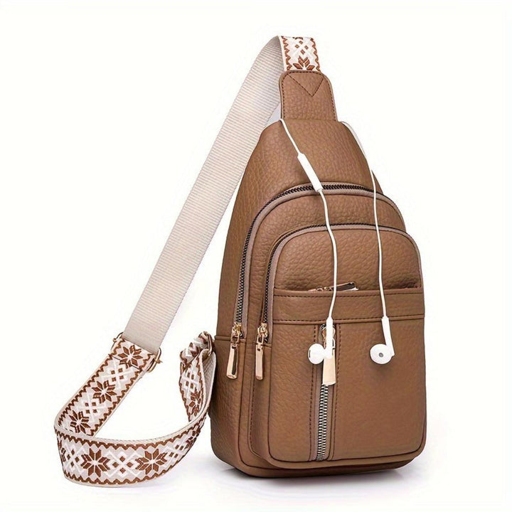 Sac Bandoulière Femme en Cuir Vintage — Hazel | Style Rétro