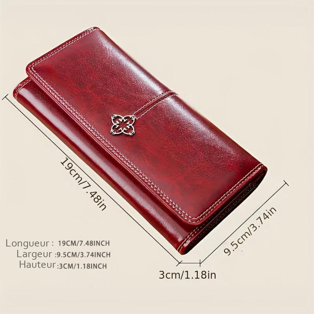 Portefeuille Femme en Cuir Bifold — Eva | Tendance