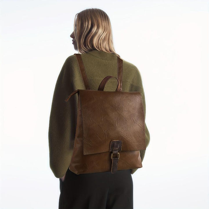 Sac à Dos Femme en Cuir Rétro Multifonctionnel — Harper | Polyvalence