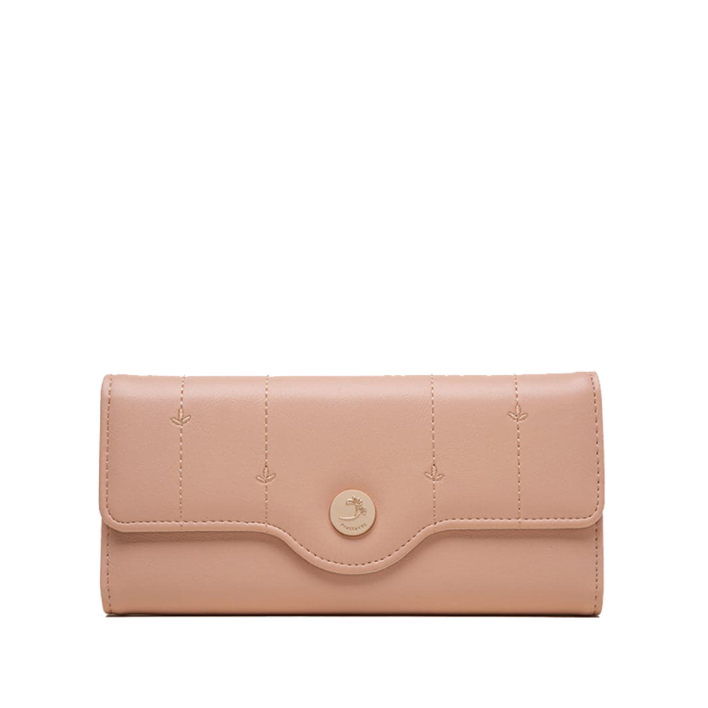 Portefeuille Femme en Cuir Trifold — Porte-Monnaie Chic