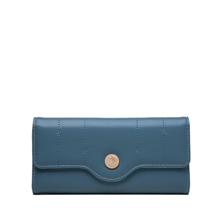Portefeuille Femme en Cuir Trifold — Porte-Monnaie Chic