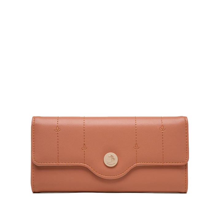 Portefeuille Femme en Cuir Trifold — Porte-Monnaie Chic