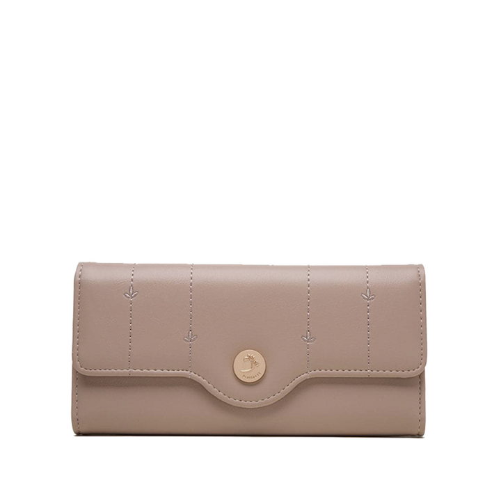 Portefeuille Femme en Cuir Trifold — Porte-Monnaie Chic