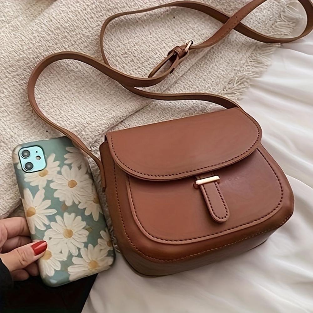 Sac Bandoulière Femme en Cuir Rétro — Amelia | Charme Vintage