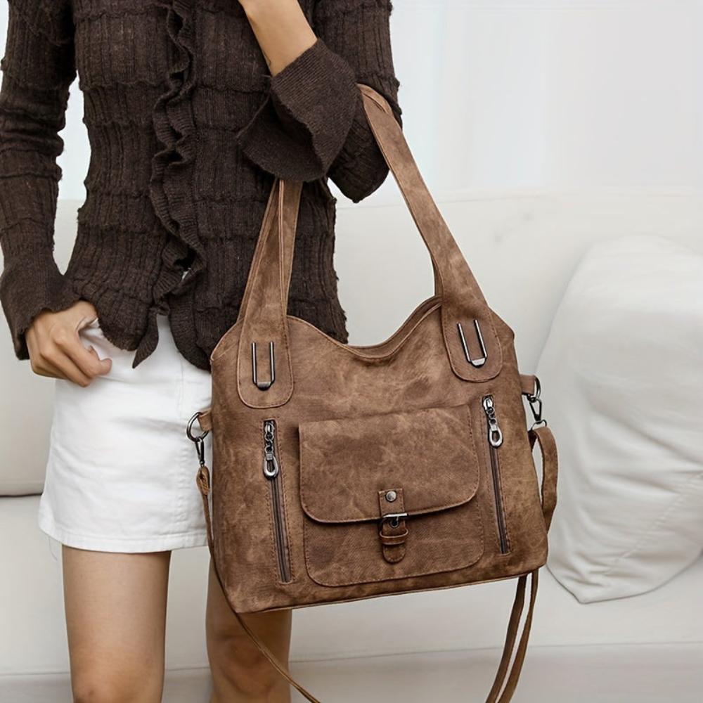 Sac à Épaule Femme en Cuir Vintage — Elise | Charme Rétro