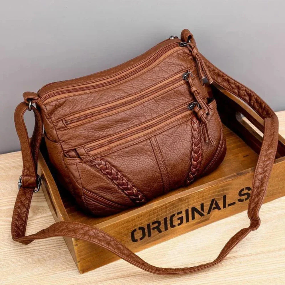 Sac Bandoulière Femme en Cuir — Sophia | Harmonie Classique