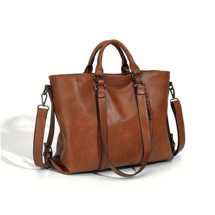 Sac Cabas Femme en Cuir Vintage — Charlotte | Élégance Classique