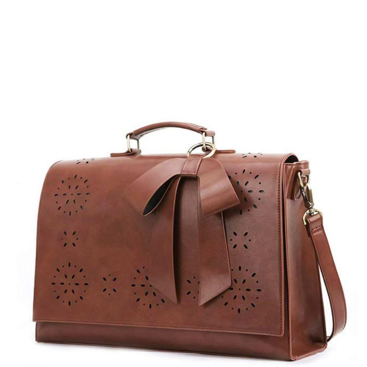 Sac à Épaule Femme en Cuir Chic — Nœud Papillon Élégant