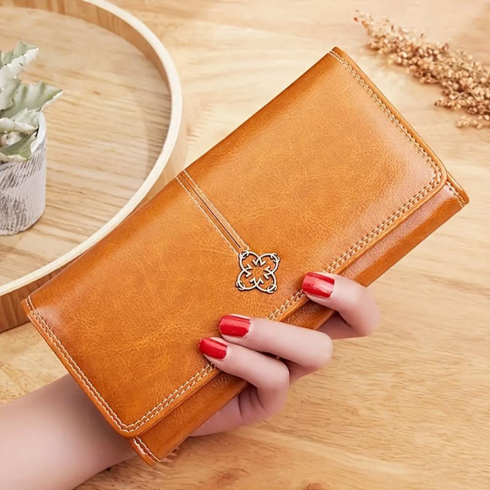 Portefeuille Femme en Cuir Bifold — Eva | Tendance