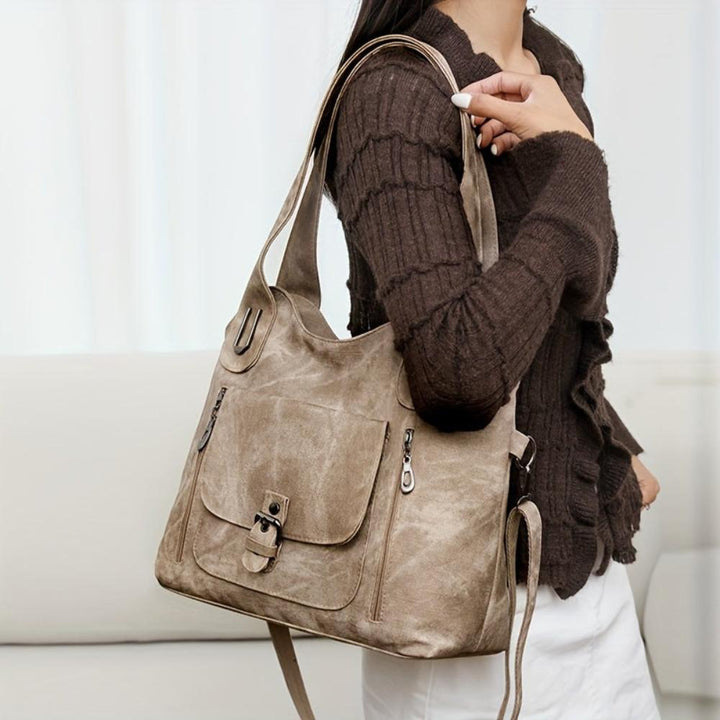 Sac à Épaule Femme en Cuir Vintage — Elise | Charme Rétro