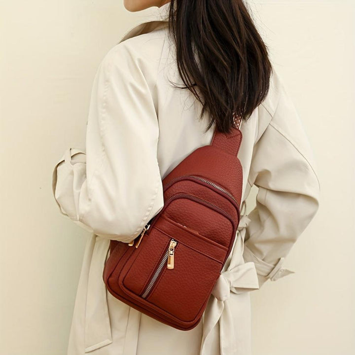 Sac Bandoulière Femme en Cuir Vintage — Hazel | Style Rétro