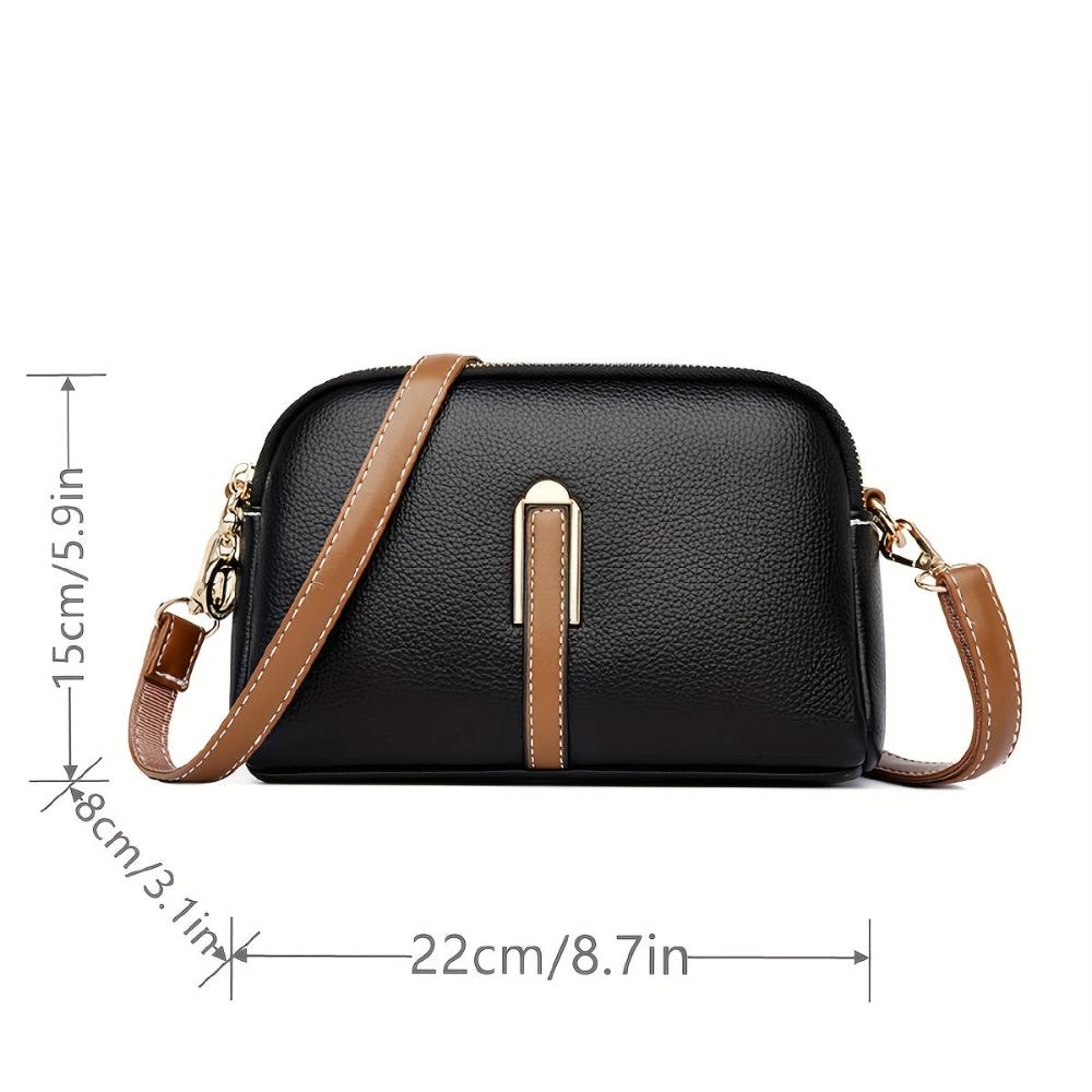 Sac Bandoulière Femme en Cuir Texturé — Mila | Relief Litchi