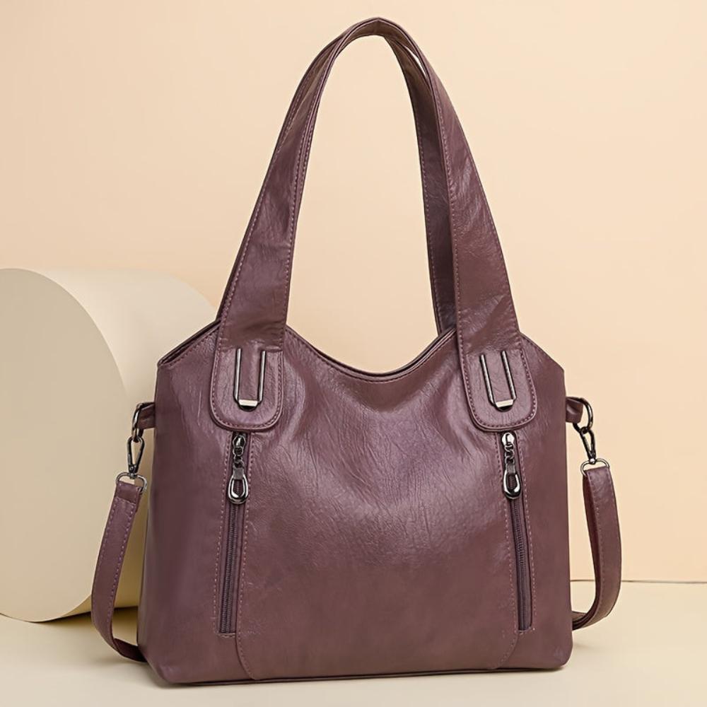 Sac à Épaule Femme en Cuir Rétro — Emma | Style Vintage