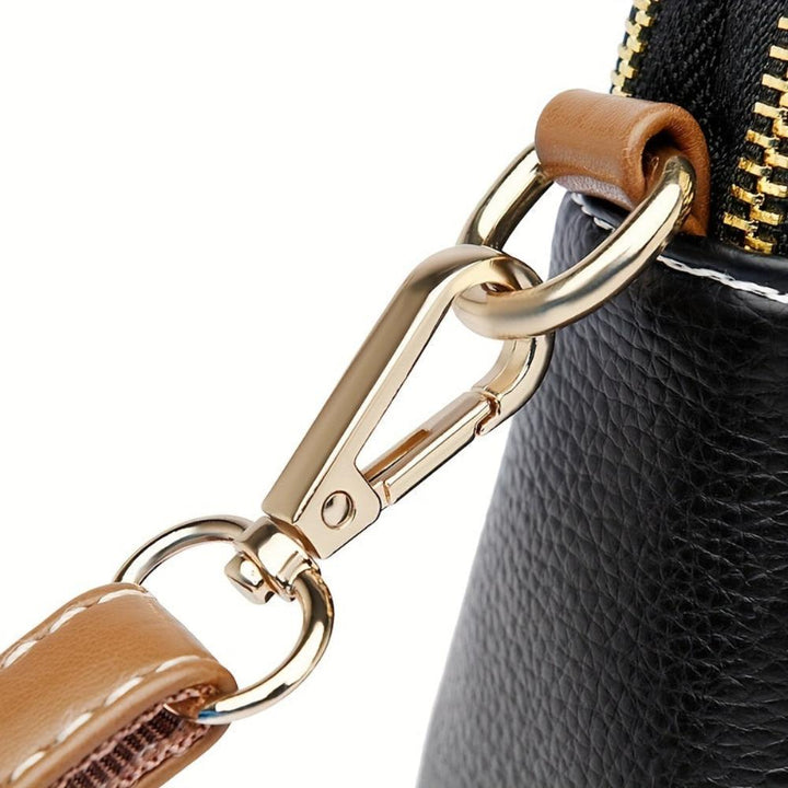 Sac Bandoulière Femme en Cuir Texturé — Mila | Relief Litchi