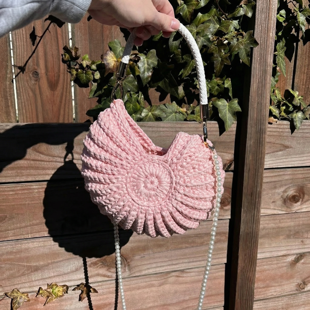 Sac Pochette Femme au Crochet Coquillage — Aphrodite | Plage Bohème
