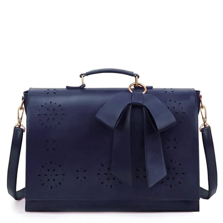 Sac à Épaule Femme en Cuir Chic — Nœud Papillon Élégant